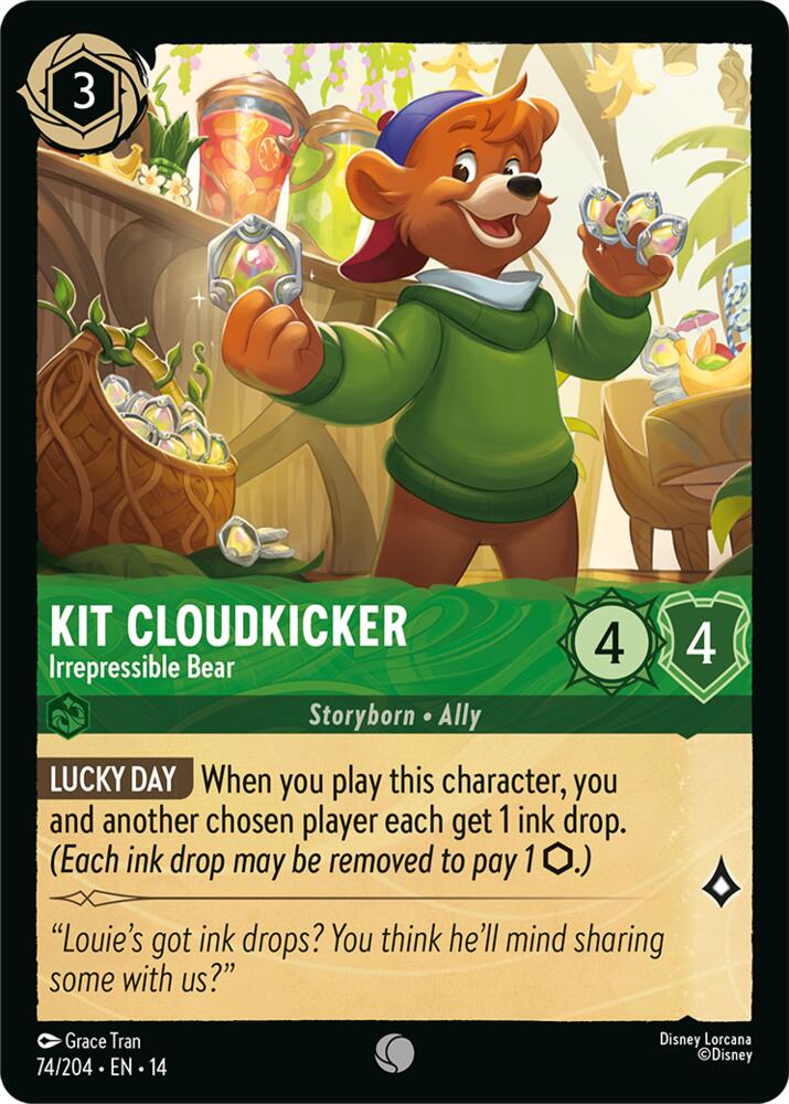 Kit Cloudkicker - Irrepressible Bear (74/204) [Hyperia City]