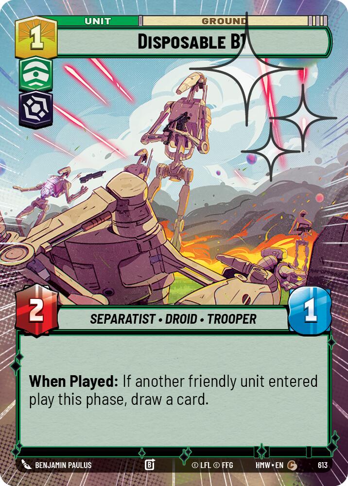 Disposable B1 (Hyperspace Foil) (613) [Homeworlds]
