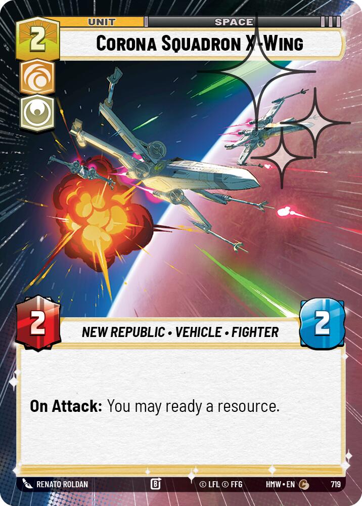 Corona Squadron X-Wing (Hyperspace Foil) (719) [Homeworlds]