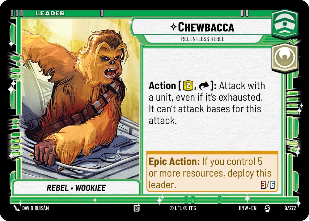 Chewbacca - Relentless Rebel (9/272) [Homeworlds]