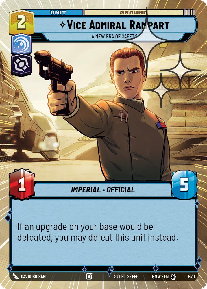 Vice Admiral Rampart - A New Era of Safety (Hyperspace Foil) (570) [Homeworlds]