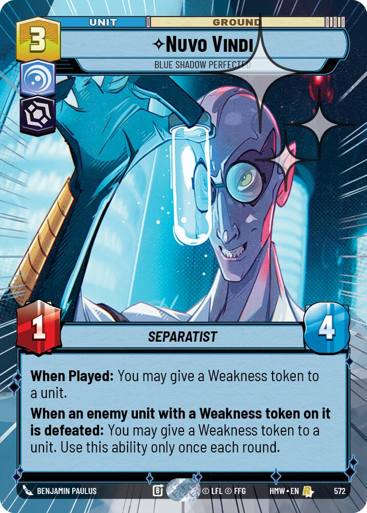 Nuvo Vindi - Blue Shadow Perfected (Hyperspace Foil) (572) [Homeworlds]