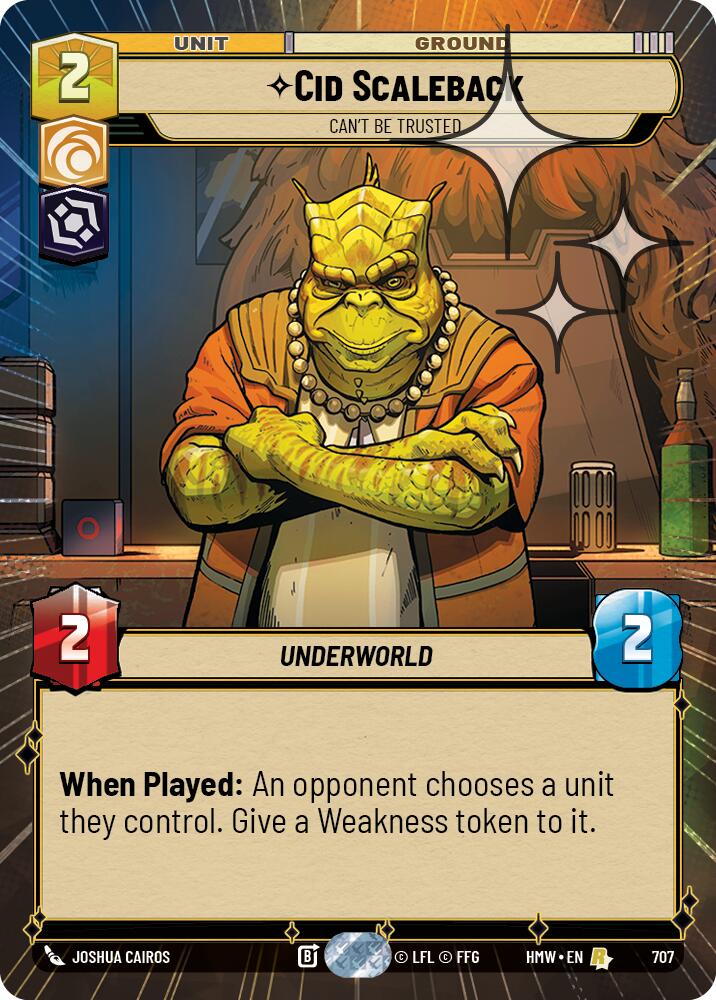 Cid Scaleback - Can't Be Trusted (Hyperspace Foil) (707) [Homeworlds]