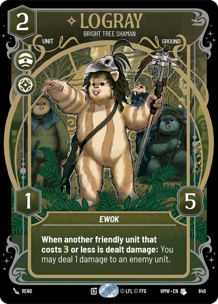 Logray - Bright Tree Shaman (Prestige Foil) (849) [Homeworlds]