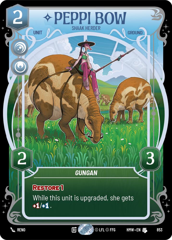 Peppi Bow - Shaak Herder (Prestige Foil) (853) [Homeworlds]