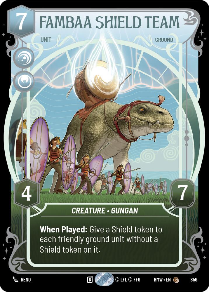 Fambaa Shield Team (Prestige Foil) (856) [Homeworlds]