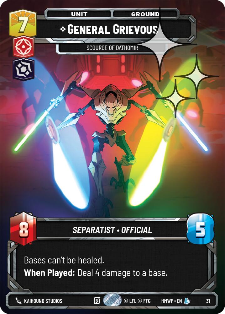 General Grievous - Scourge of Dathomir (Foil) (31) [Homeworlds: Weekly Play Promos]