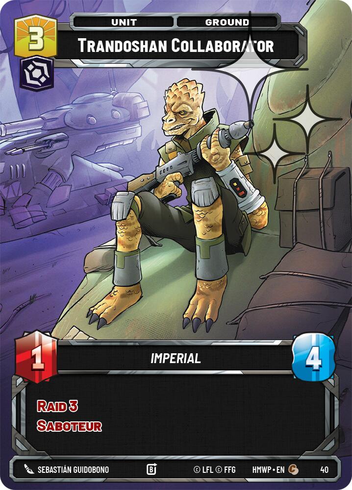 Trandoshan Collaborator (Foil) (40) [Homeworlds: Weekly Play Promos]