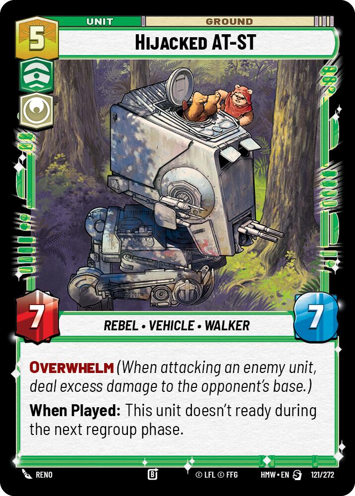 Hijacked AT-ST (121/272) [Homeworlds]