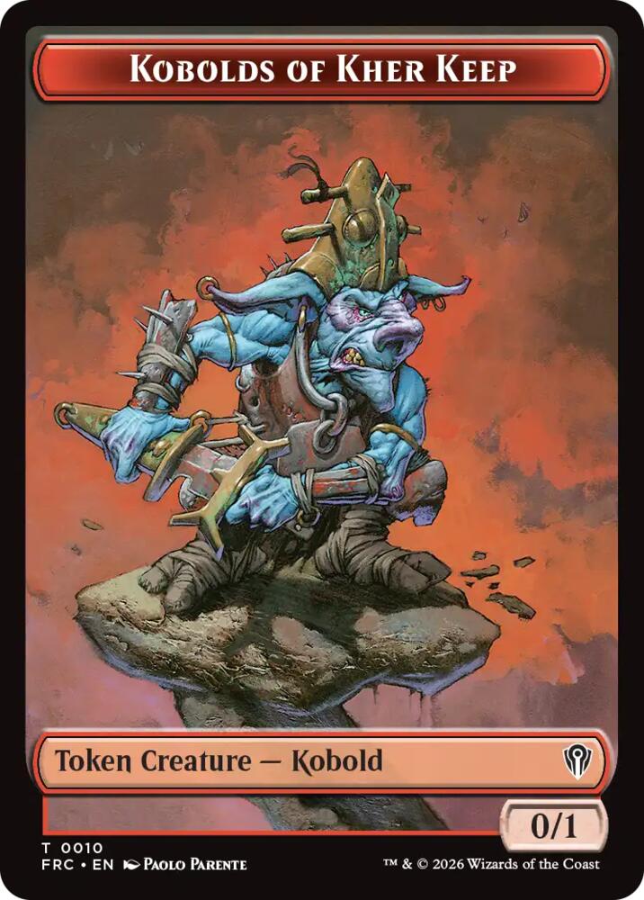 Kobolds of Kher Keep // Map Double-Sided Token (10 // 14) [Reality Fracture Commander]