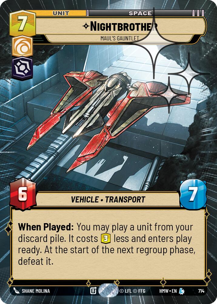 Nightbrother - Maul's Gauntlet (Hyperspace Foil) (714) [Homeworlds]