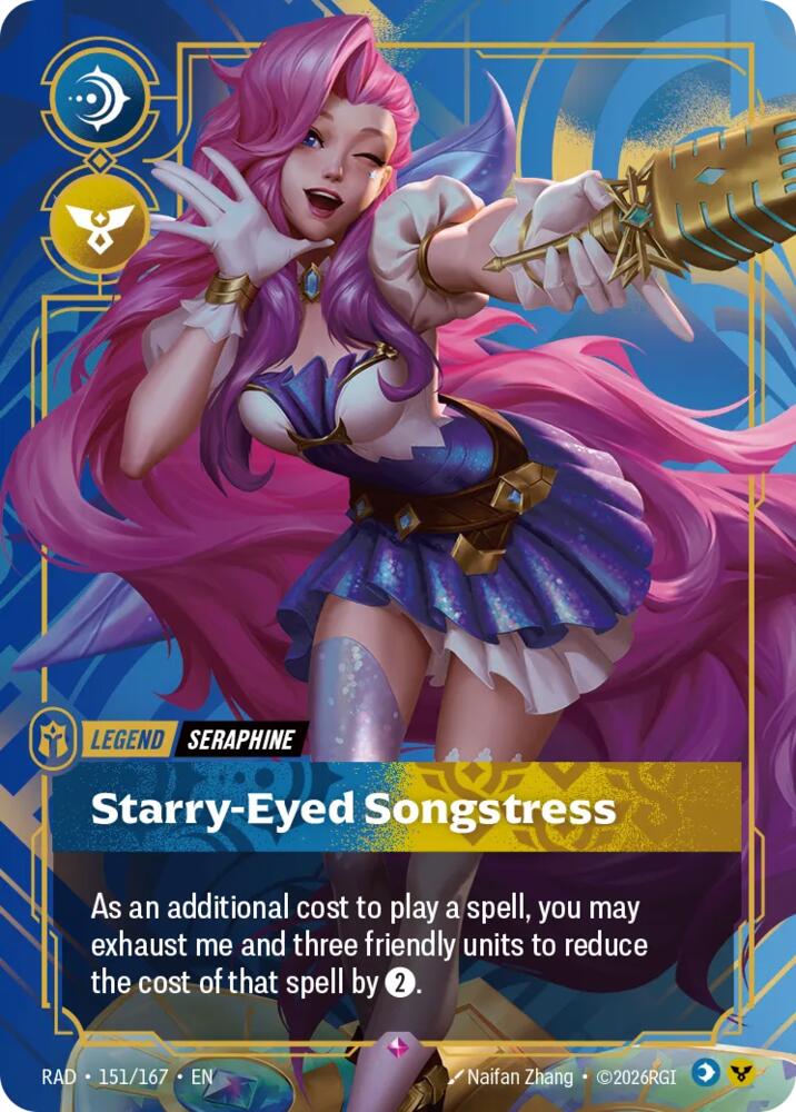 Seraphine, Starry-Eyed Songstress (151/167) [Radiance]