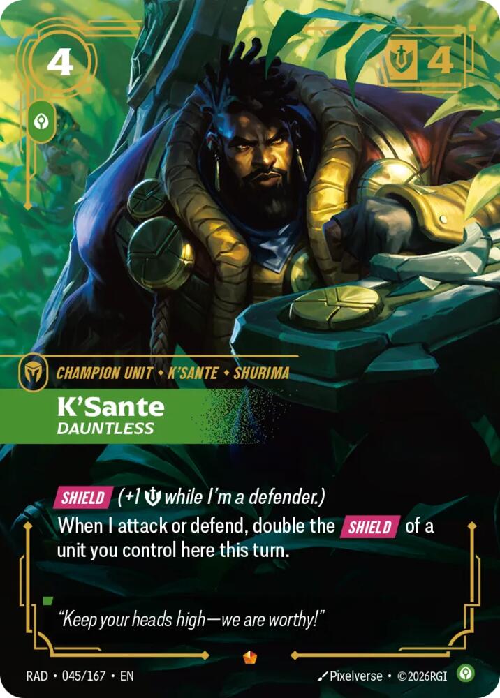 K'Sante, Dauntless (045/167) [Radiance]