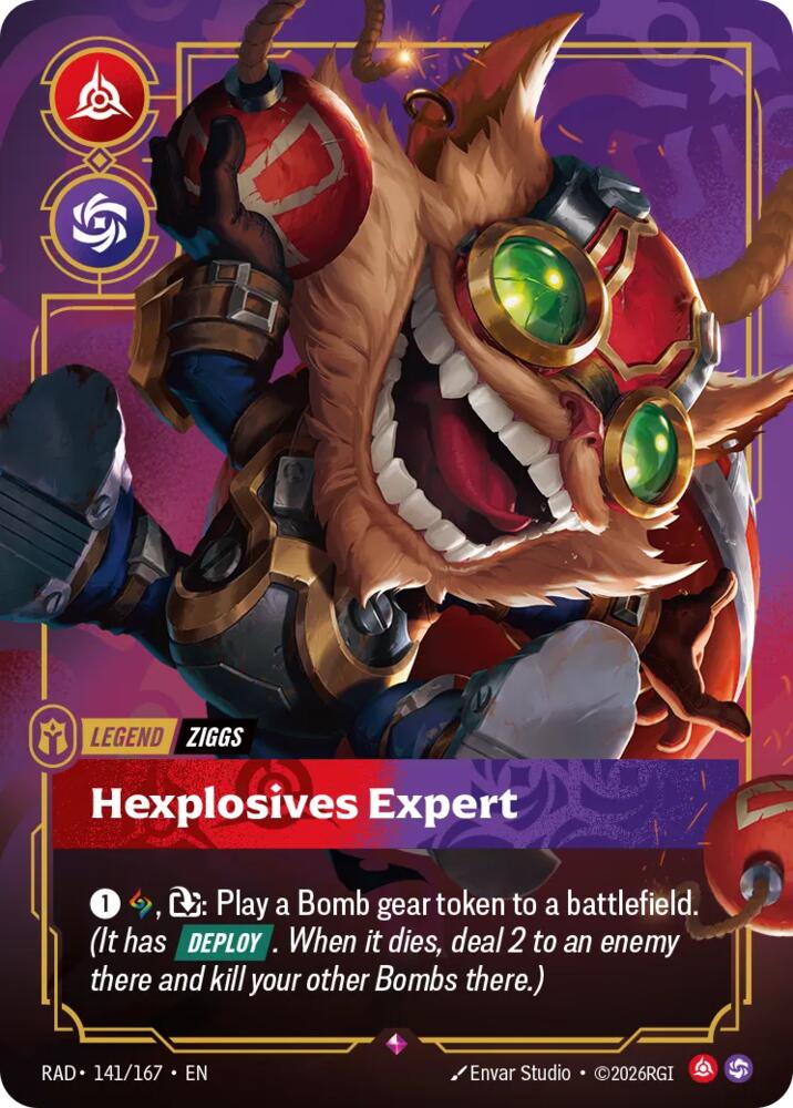 Ziggs, Hexplosives Expert (141/167) [Radiance]