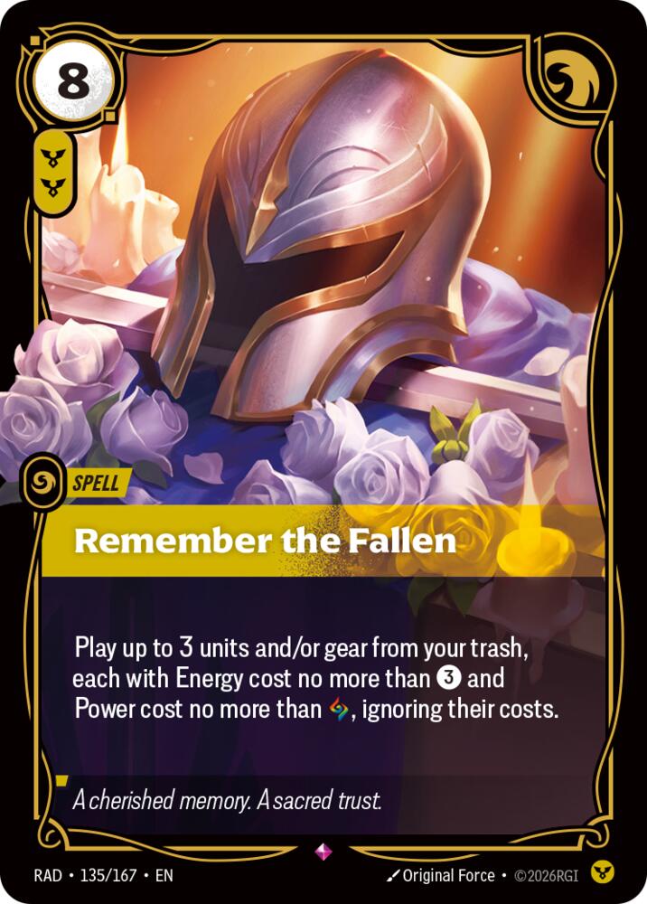Remember the Fallen (135/167) [Radiance]