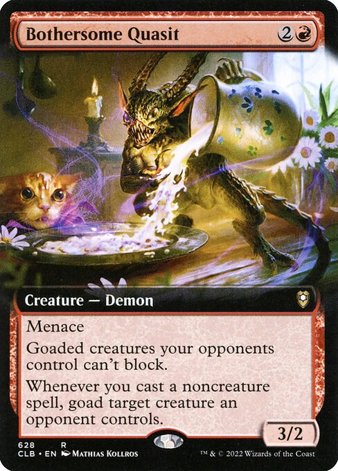 Bothersome Quasit (628) [Commander Legends: Battle for Baldur's Gate] [Extended Art]