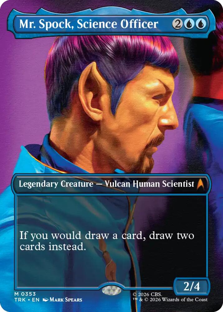 Mr. Spock, Science Officer (Borderless) (353) [Star Trek]