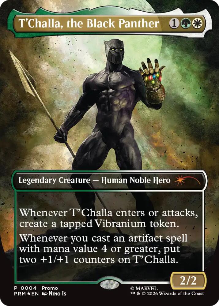 T'Challa, the Black Panther (Borderless) (4) [Unique and Miscellaneous Promos]
