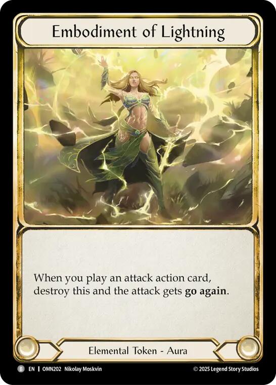 Embodiment Of Lightning // Lightning Flow (OMN202 // OMN203) [Omens of the Third Age]
