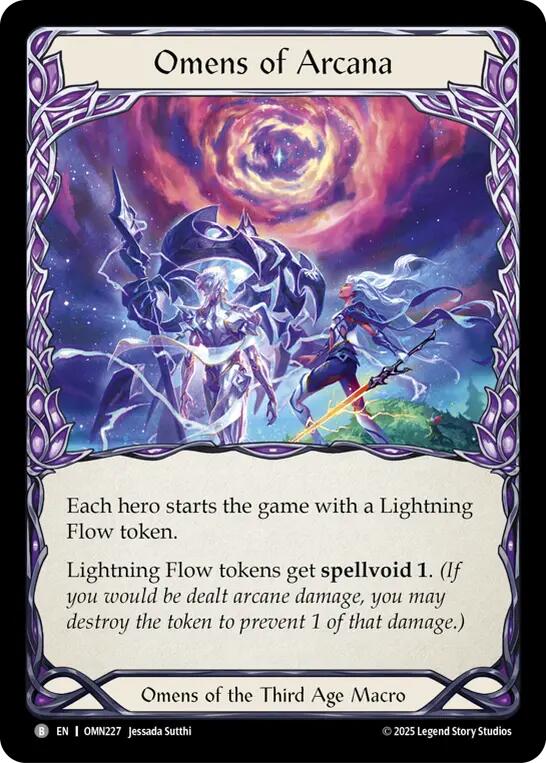 Omens of Arcana // Lightning Flow (OMN227 // OMN203) [Omens of the Third Age]