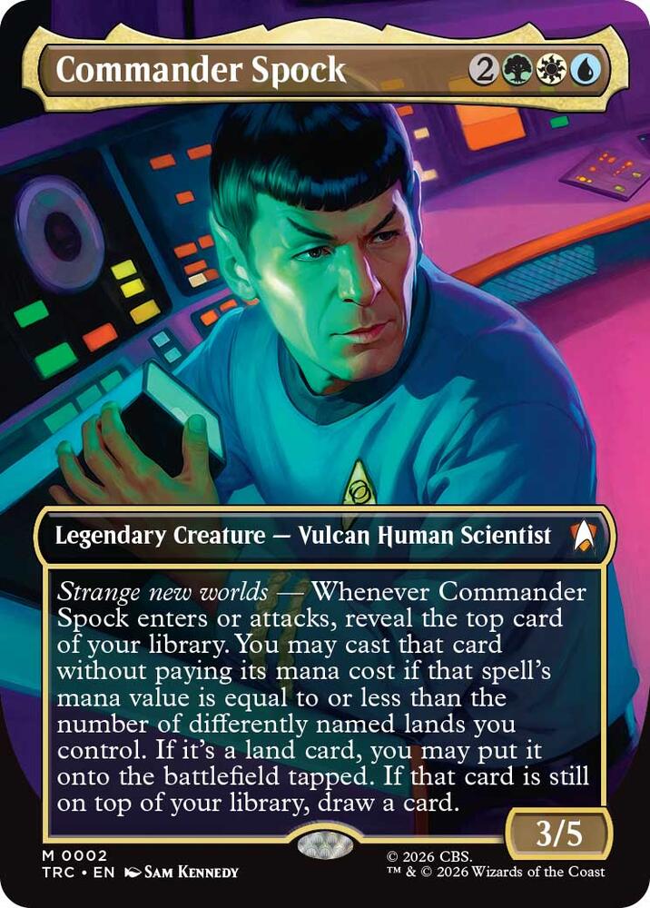 Commander Spock (Borderless) (2) [Star Trek Commander]