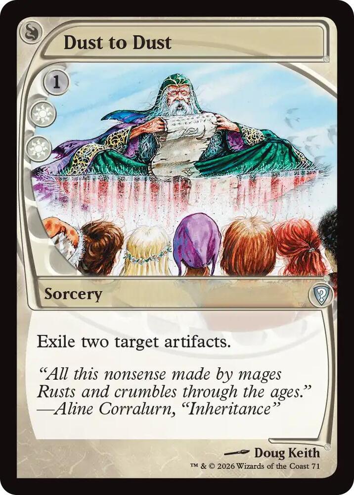 Dust to Dust (Future Sight) (71) [Mystery Booster Commander Edition]