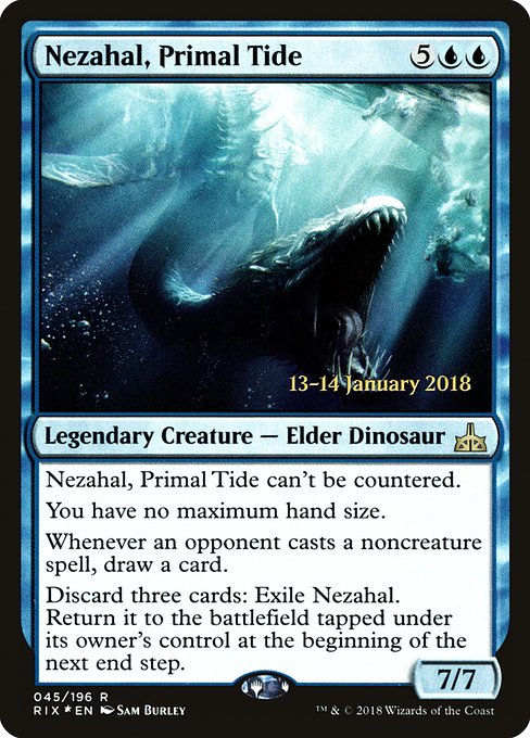 Nezahal, Primal Tide (45s) [Rivals of Ixalan Promos]