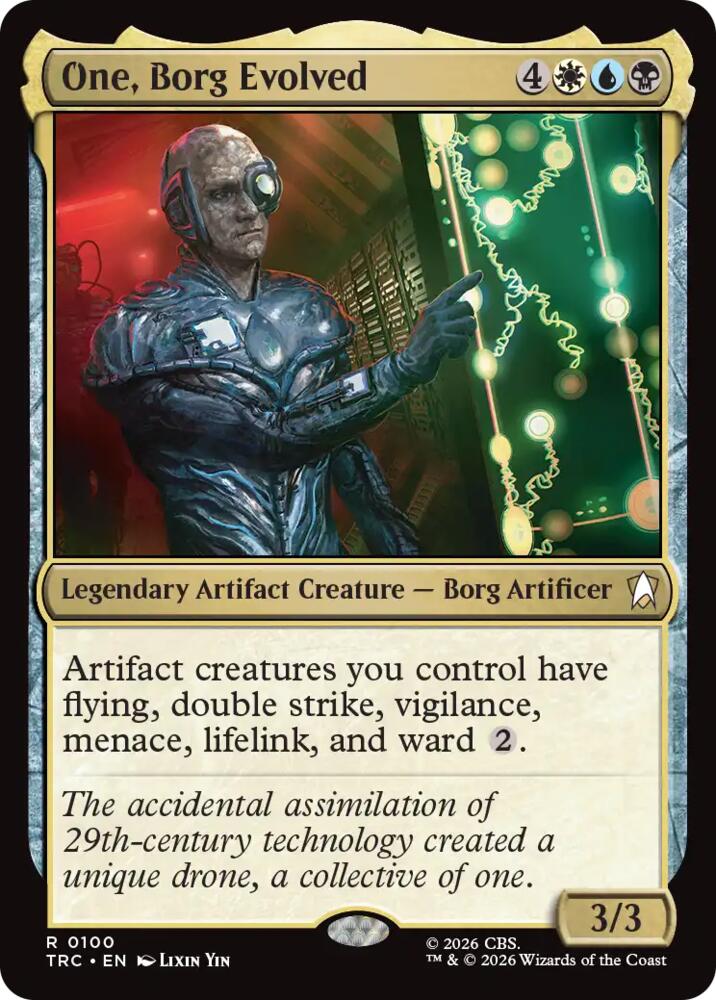 One, Borg Evolved (Surge Foil) (100) [Star Trek Commander]