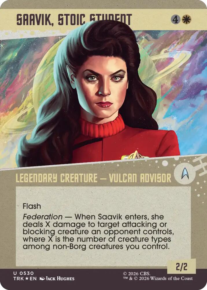 Saavik, Stoic Student (Showcase) (Surge Foil) (530) [Star Trek]