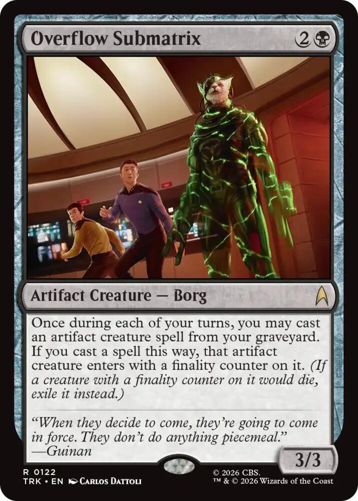 Overflow Submatrix (122) [Star Trek]