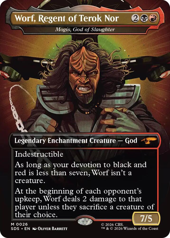 Worf, Regent of Terok Nor - Mogis, God of Slaughter (Borderless) (26) [Star Trek: Stardates]