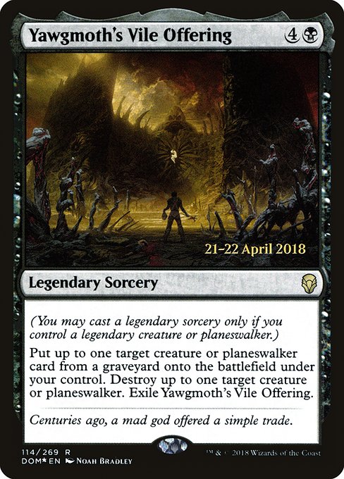 Yawgmoth's Vile Offering (114s) [Dominaria Promos]