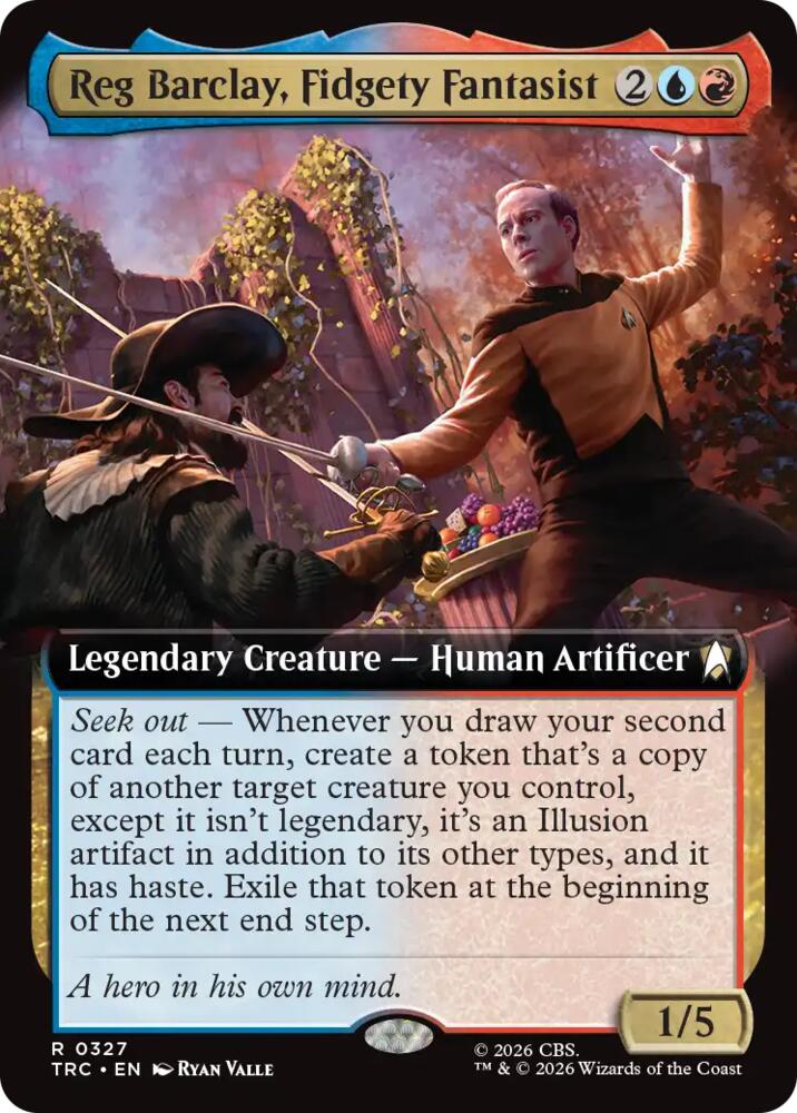 Reg Barclay, Fidgety Fantasist (Extended Art) (327) [Star Trek Commander]