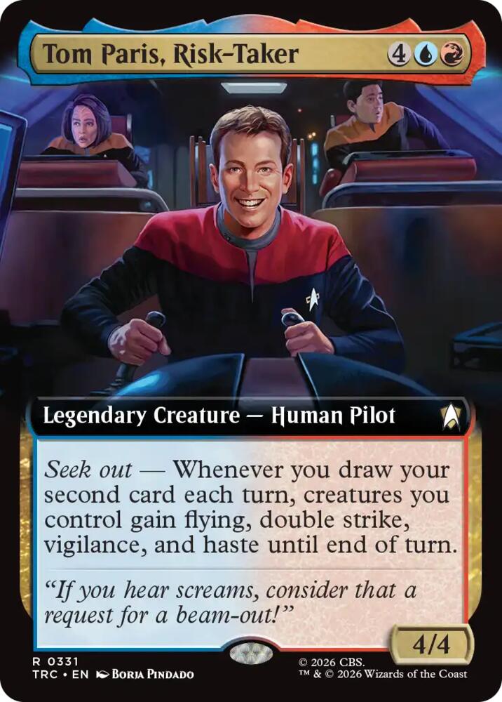 Tom Paris, Risk-Taker (Extended Art) (331) [Star Trek Commander]