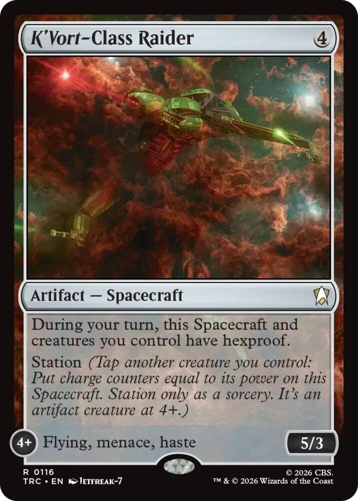 K'Vort-Class Raider (Surge Foil) (116) [Star Trek Commander]