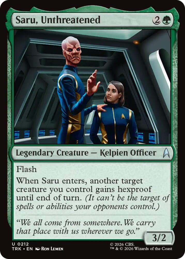 Saru, Unthreatened (212) [Star Trek]