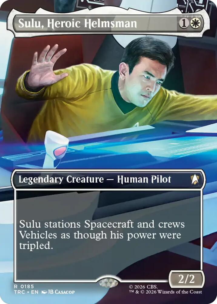 Sulu, Heroic Helmsman (Borderless) (185) [Star Trek Commander]