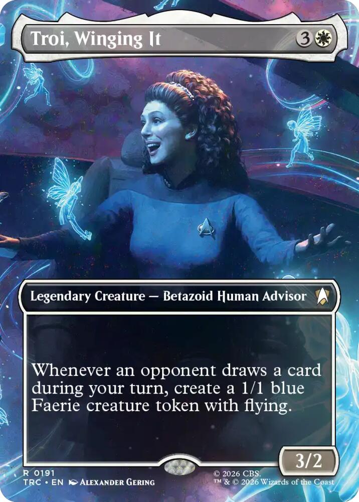 Troi, Winging It (Borderless) (191) [Star Trek Commander]