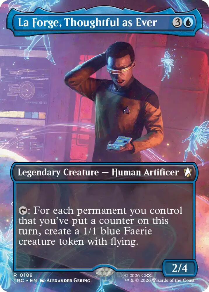 La Forge, Thoughtful as Ever (Borderless) (188) [Star Trek Commander]