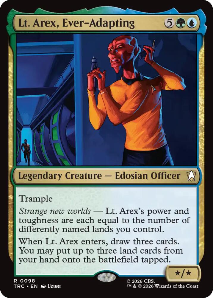 Lt. Arex, Ever-Adapting (Surge Foil) (98) [Star Trek Commander]