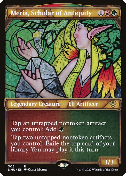 Meria, Scholar of Antiquity (305) [Dominaria United] [Showcase]