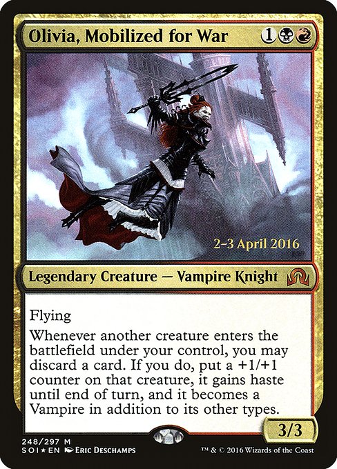 Olivia, Mobilized for War (248s) [Shadows over Innistrad Promos]