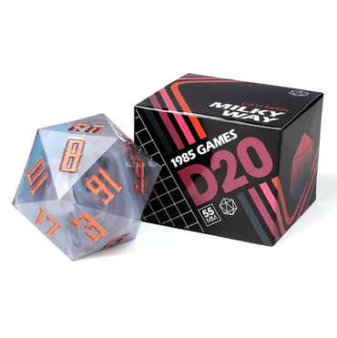 1985 Games: Mega D20 Milky Way 55MM Dice image 0