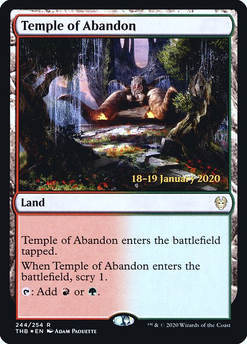 Temple of Abandon (244s) [Theros Beyond Death Promos]