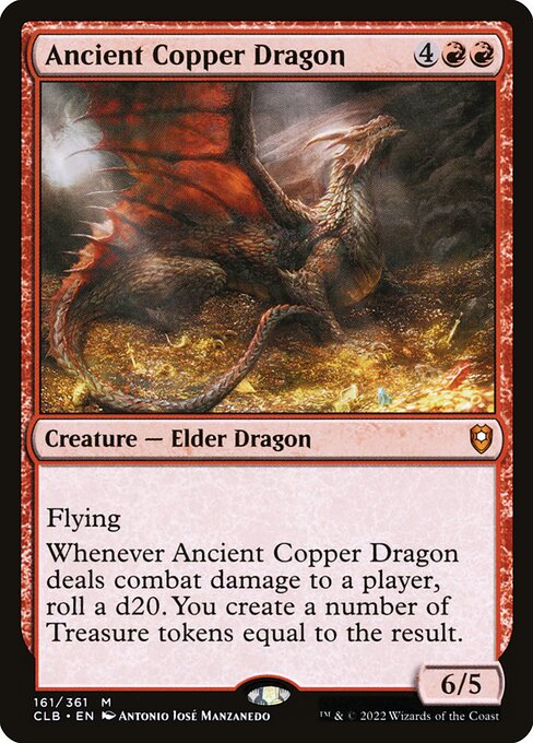 Ancient Copper Dragon (161) [Commander Legends: Battle for Baldur's Gate]