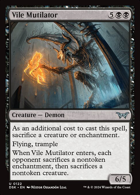 Vile Mutilator (122) [Duskmourn: House of Horror]