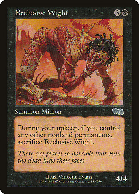Reclusive Wight (153) [Urza's Saga]
