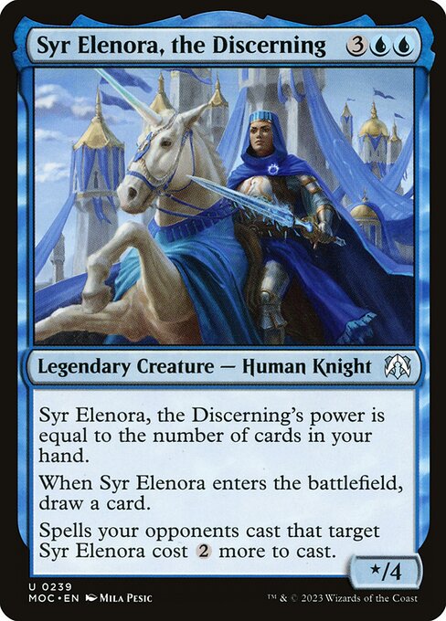 Syr Elenora, the Discerning (239) [March of the Machine Commander]
