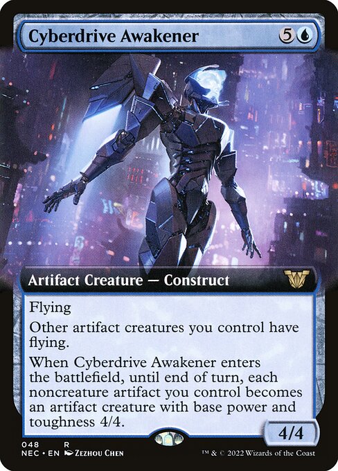 Cyberdrive Awakener (48) [Neon Dynasty Commander] [Extended Art]