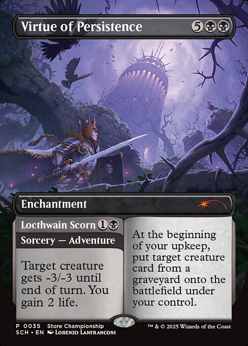 Virtue of Persistence // Locthwain Scorn (35) [Store Championships]